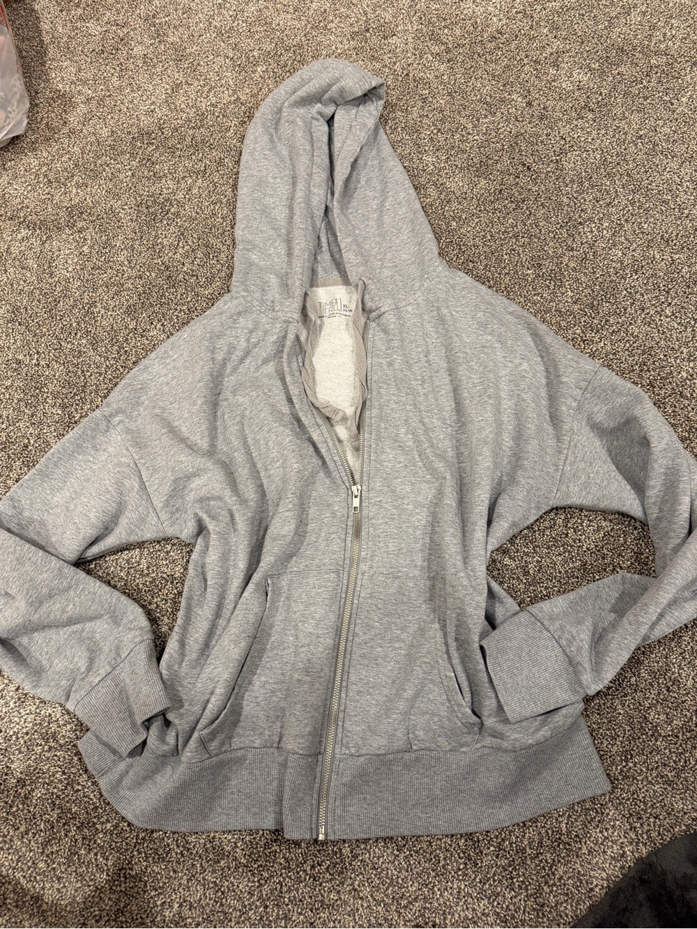 Grey zip up